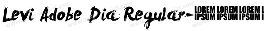 Levi Adobe Dia Regular字体转换
